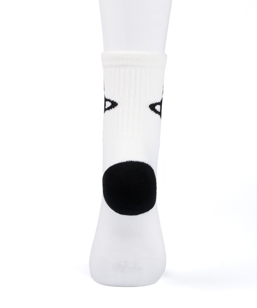 Vivienne Westwood ACCESSORIES（ヴィヴィアンウエストウッドアクセサリー）の「ORBスポーティリブ クルーソックス【249158 638L】（ソックス/靴下・レディース・ベージュ/ホワイト/ピンク/レッド/ライトブルー/グレー・FREE）」の7枚目の写真