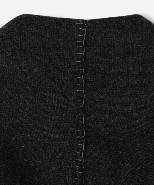 Bshop(ビショップ)の「LA FETICHE | ウール フーデッドセータースカーフ KIKI(マフラー・レディース・ダークグレー/グレー系その他・ONE)」の11枚目の写真