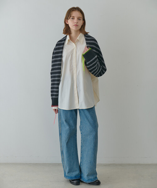 Bshop(ビショップ)の「LA FETICHE | ウール フーデッドセータースカーフ KIKI(マフラー・レディース・ダークグレー/グレー系その他・ONE)」の9枚目の写真