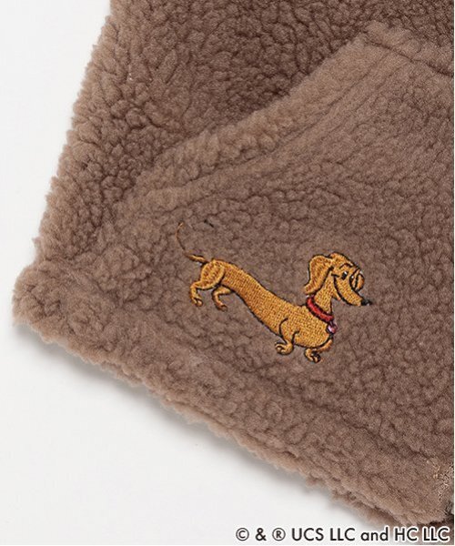 petit main（プティマイン）の「【おさるのジョージ】ボアベスト（ベスト・キッズ・モカ/キナリ・S/M/L）」の12枚目の写真