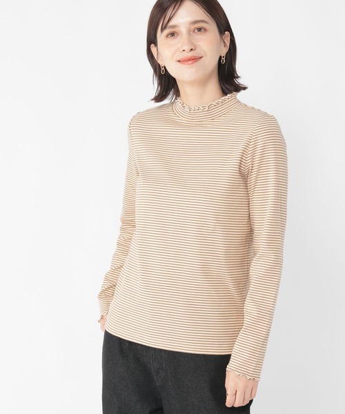 studio CLIP（スタディオクリップ）の「アソートシャーリングネックプルオーバー[プラスサイズあり]（Tシャツ/カットソー・レディース・その他7/アイボリー/その他1/その他2/その他3/オフホワイト/ライトグレー/ネイビー/グレー・MEDIUM/LARGE/X-LARGE/XX-LARGE/XXX-LARGE）」の7枚目の写真