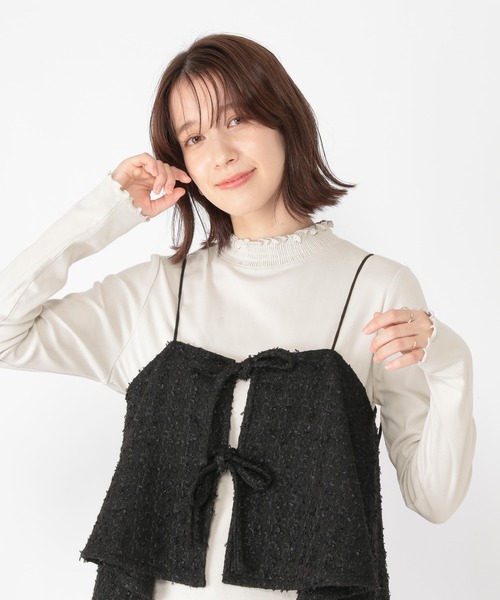 studio CLIP（スタディオクリップ）の「アソートシャーリングネックプルオーバー[プラスサイズあり]（Tシャツ/カットソー・レディース・その他7/アイボリー/その他1/その他2/その他3/オフホワイト/ライトグレー/ネイビー/グレー・MEDIUM/LARGE/X-LARGE/XX-LARGE/XXX-LARGE）」の3枚目の写真