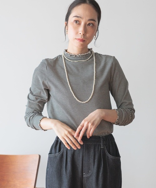 その他 aya セール】アソートシャーリングネックプルオーバー[プラスサイズ
