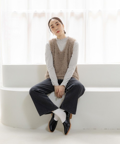 studio CLIP（スタディオクリップ）の「アソートシャーリングネックプルオーバー[プラスサイズあり]（Tシャツ/カットソー・レディース・その他7/アイボリー/その他1/その他2/その他3/オフホワイト/ライトグレー/ネイビー/グレー・MEDIUM/LARGE/X-LARGE/XX-LARGE/XXX-LARGE）」の22枚目の写真