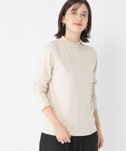 セール】アソートシャーリングネックプルオーバー[プラスサイズ