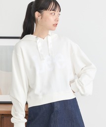 earth music&ecology（アースミュージックアンドエコロジー）の「Lee×e.m.a.eショート丈パーカー（スウェット・レディース）」