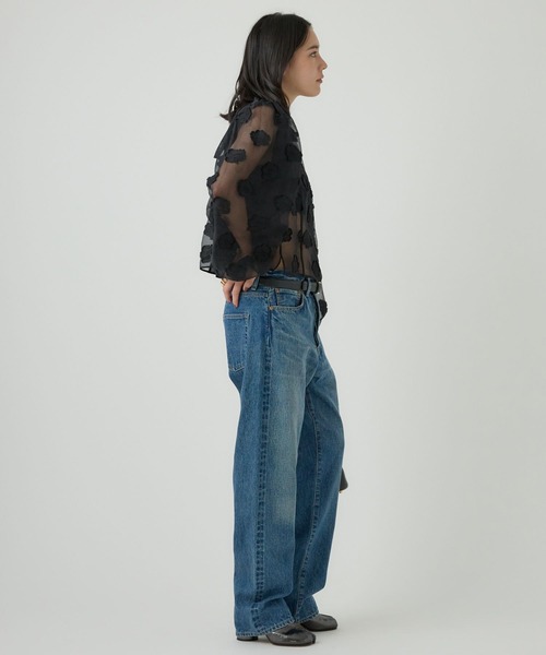 Chaos（カオス）の「Chaos(カオス)/ウメコブラウス（シャツ/ブラウス・レディース・ブラック/アイボリー・FREE）」の6枚目の写真