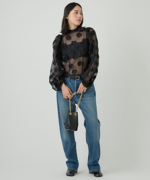 Chaos（カオス）の「Chaos(カオス)/ウメコブラウス（シャツ/ブラウス・レディース・ブラック/アイボリー・FREE）」の7枚目の写真