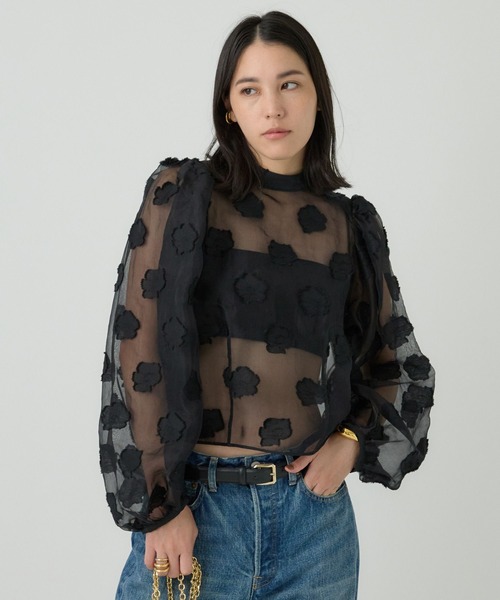 Chaos（カオス）の「Chaos(カオス)/ウメコブラウス（シャツ/ブラウス・レディース・ブラック/アイボリー・FREE）」の13枚目の写真