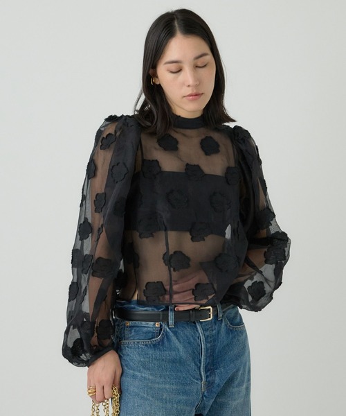 Chaos（カオス）の「Chaos(カオス)/ウメコブラウス（シャツ/ブラウス・レディース・ブラック/アイボリー・FREE）」の14枚目の写真