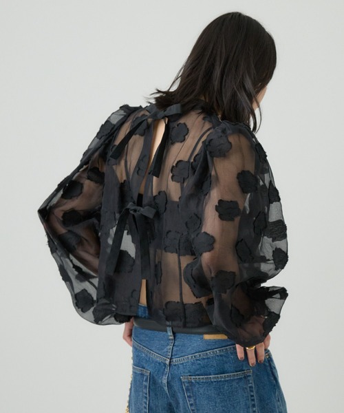 Chaos（カオス）の「Chaos(カオス)/ウメコブラウス（シャツ/ブラウス・レディース・ブラック/アイボリー・FREE）」の17枚目の写真