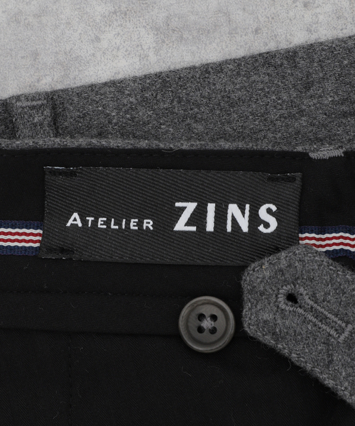 【未使用】ZINS BAC J スラックス 40/30 グレー BERNARD ZINS（ベルナルドザンス）の「ATELIER ZINS(アトリエ