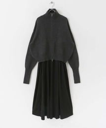 KBF | 『丸山礼×KBF』フロントZIPニットセットキャミワンピース(ワンピース)