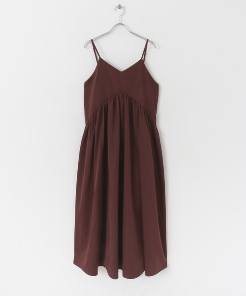 KBF（ケイビーエフ）の「フロントZIPニットセットキャミワンピース（ワンピース・レディース・ブラック/ボルドー・ONE）」の5枚目の写真