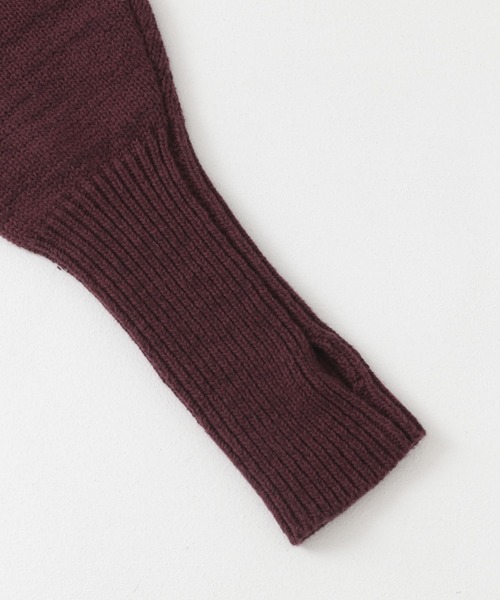 KBF（ケイビーエフ）の「フロントZIPニットセットキャミワンピース（ワンピース・レディース・ブラック/ボルドー・ONE）」の7枚目の写真