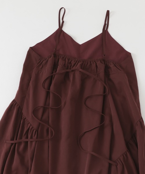 KBF（ケイビーエフ）の「フロントZIPニットセットキャミワンピース（ワンピース・レディース・ブラック/ボルドー・ONE）」の9枚目の写真