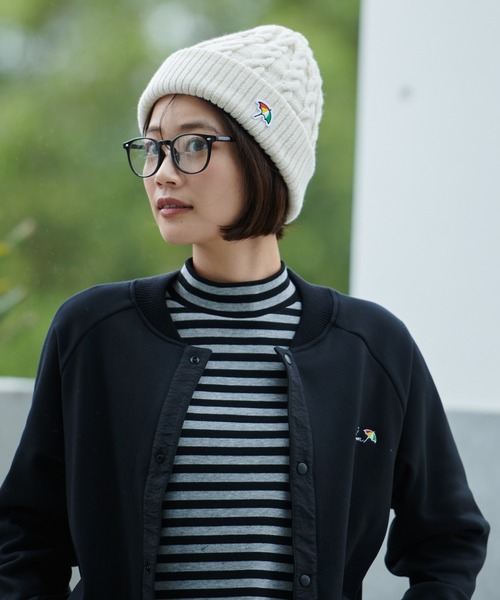 セール】リバーシブル ケーブルニット シェア キャップ（ニット