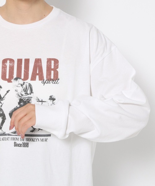 LOWRYS FARM（ローリーズファーム）の「フォトＴシャツＬＳ  152718（Tシャツ/カットソー・レディース・チャコールグレー/オフホワイト・FREE）」の22枚目の写真