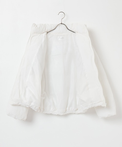 Honeys（ハニーズ）の「【非フッ素撥水加工】スタンドファイバーダウン（ダウンジャケット/コート・レディース・ブラック/サックスブルー/チャコール/ホワイト・S/M/L/LL）」の22枚目の写真