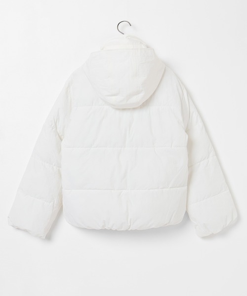 Honeys（ハニーズ）の「【非フッ素撥水加工】スタンドファイバーダウン（ダウンジャケット/コート・レディース・ブラック/サックスブルー/チャコール/ホワイト・S/M/L/LL）」の8枚目の写真