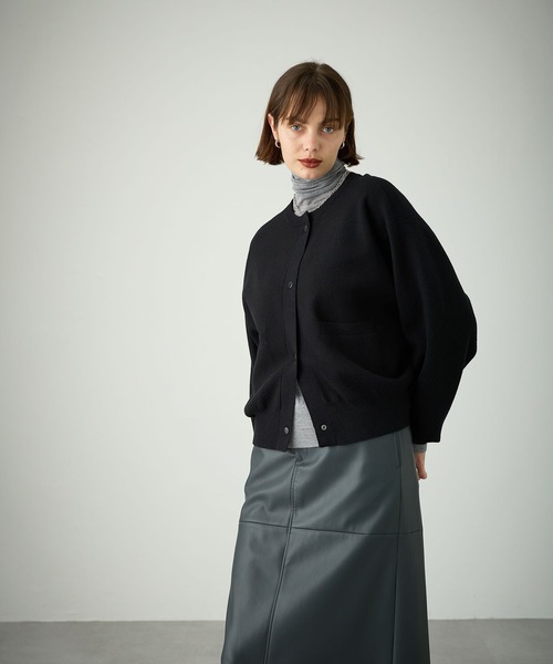 セール】ファンクションイージーニットブルゾン（ニット/セーター