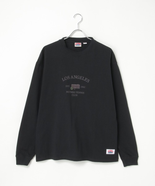 NO NEED(ノーニード)の「【NUTMEG/ナツメグ】TENNISプリント USAヘビーウェイト ロンT(Tシャツ/カットソー・メンズ・ブラック/オフホワイト/グレー/ネイビー・M/L)」の6枚目の写真