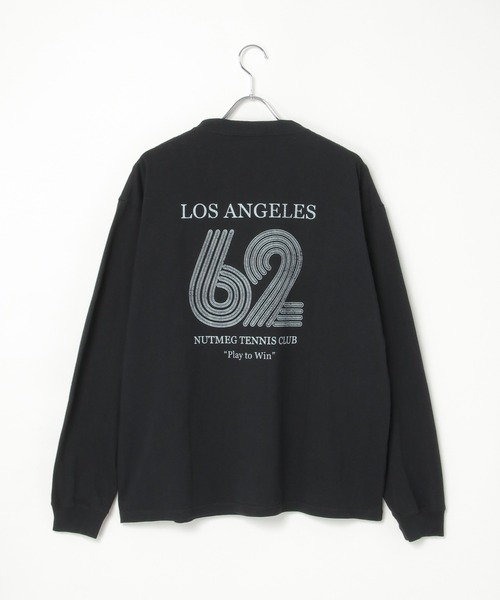 NO NEED(ノーニード)の「【NUTMEG/ナツメグ】TENNISプリント USAヘビーウェイト ロンT(Tシャツ/カットソー・メンズ・ブラック/オフホワイト/グレー/ネイビー・M/L)」の20枚目の写真
