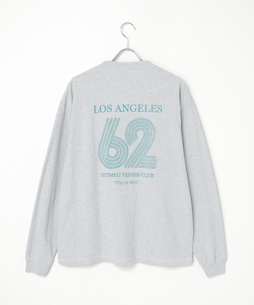 NO NEED(ノーニード)の「【NUTMEG/ナツメグ】TENNISプリント USAヘビーウェイト ロンT(Tシャツ/カットソー・メンズ・ブラック/オフホワイト/グレー/ネイビー・M/L)」の19枚目の写真