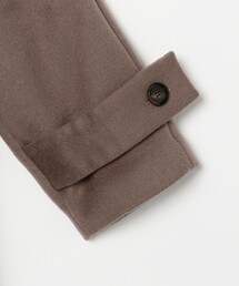 quaranciel: ウール ノーカラー ダブルフロント ミドル コートを使った