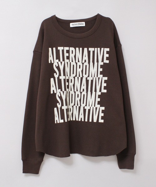 RNA（アールエヌエー）の「M2351 ＡＬＴＥＲＮＡＴＩＶＥワッフルプルオーバー（Tシャツ/カットソー・レディース・ホワイト/ピンク/ブラウン・MEDIUM）」の3枚目の写真