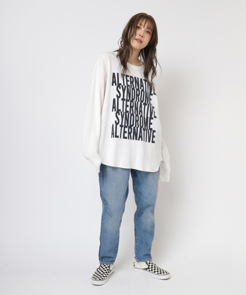 RNA（アールエヌエー）の「M2351 ＡＬＴＥＲＮＡＴＩＶＥワッフルプルオーバー（Tシャツ/カットソー・レディース・ホワイト/ピンク/ブラウン・MEDIUM）」の11枚目の写真