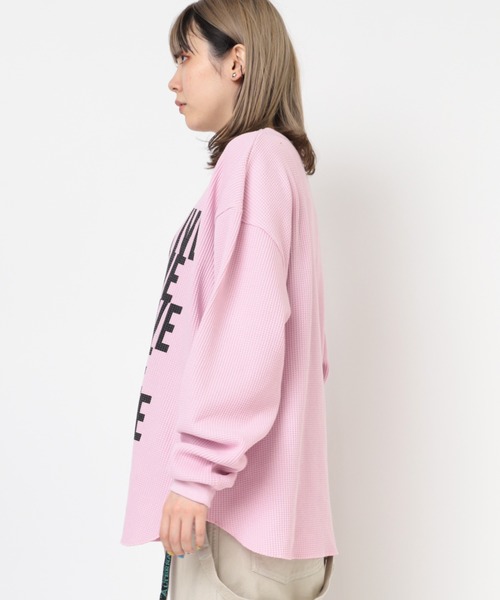 RNA（アールエヌエー）の「M2351 ＡＬＴＥＲＮＡＴＩＶＥワッフルプルオーバー（Tシャツ/カットソー・レディース・ホワイト/ピンク/ブラウン・MEDIUM）」の6枚目の写真