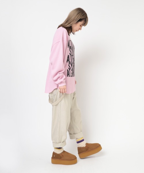 RNA（アールエヌエー）の「M2351 ＡＬＴＥＲＮＡＴＩＶＥワッフルプルオーバー（Tシャツ/カットソー・レディース・ホワイト/ピンク/ブラウン・MEDIUM）」の15枚目の写真