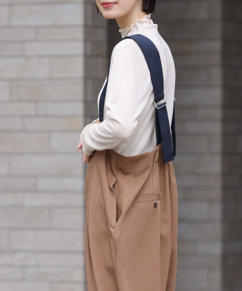 Bou Jeloud(ブージュルード)の「ハイショクベルトサロペット(サロペット/オーバーオール・レディース・ブラック/ベージュ/A・38)」の8枚目の写真