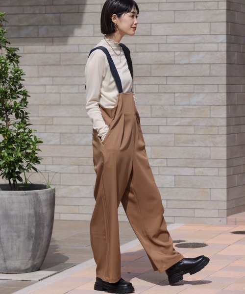 Bou Jeloud(ブージュルード)の「ハイショクベルトサロペット(サロペット/オーバーオール・レディース・ブラック/ベージュ/A・38)」の9枚目の写真