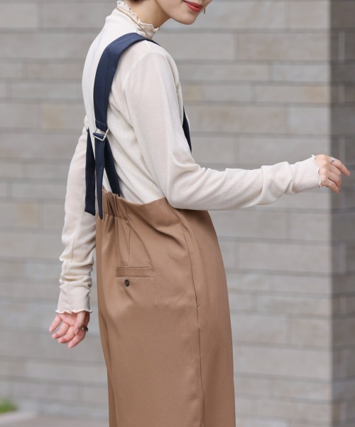 Bou Jeloud(ブージュルード)の「ハイショクベルトサロペット(サロペット/オーバーオール・レディース・ブラック/ベージュ/A・38)」の10枚目の写真