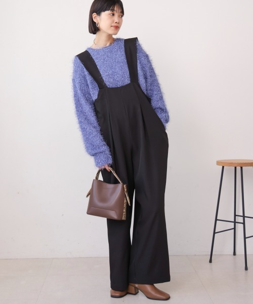 Bou Jeloud(ブージュルード)の「ハイショクベルトサロペット(サロペット/オーバーオール・レディース・ブラック/ベージュ/A・38)」の15枚目の写真