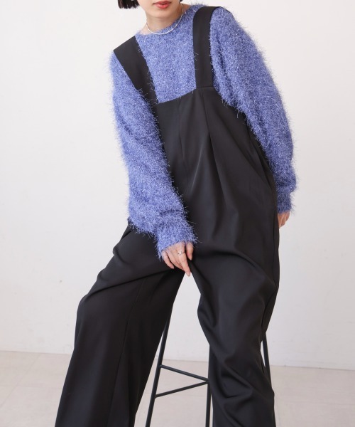 Bou Jeloud(ブージュルード)の「ハイショクベルトサロペット(サロペット/オーバーオール・レディース・ブラック/ベージュ/A・38)」の16枚目の写真