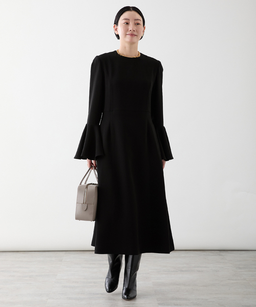 Room no.8（ルームエイト）の「ROOM NO.8 BLACK （ルームエイトブラック）BELLSLEEVE ドレス  BR8O-234-1455（ワンピース・レディース・ブラック・FREE）」の21枚目の写真
