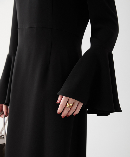 Room no.8（ルームエイト）の「ROOM NO.8 BLACK （ルームエイトブラック）BELLSLEEVE ドレス  BR8O-234-1455（ワンピース・レディース・ブラック・FREE）」の13枚目の写真