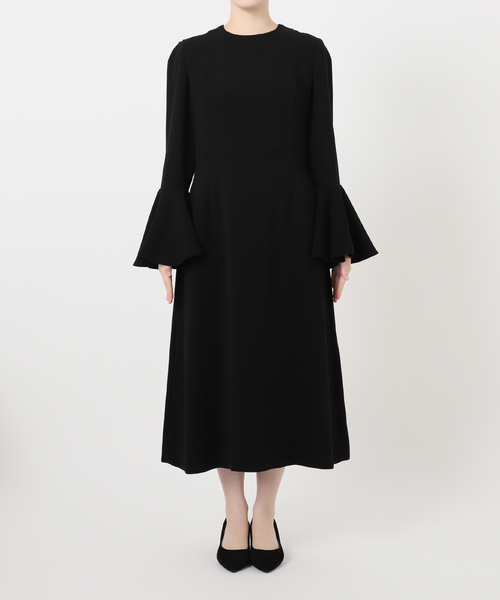 Room no.8（ルームエイト）の「ROOM NO.8 BLACK （ルームエイトブラック）BELLSLEEVE ドレス  BR8O-234-1455（ワンピース・レディース・ブラック・FREE）」の5枚目の写真