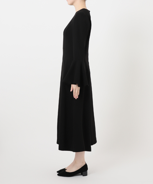 Room no.8（ルームエイト）の「ROOM NO.8 BLACK （ルームエイトブラック）BELLSLEEVE ドレス  BR8O-234-1455（ワンピース・レディース・ブラック・FREE）」の6枚目の写真