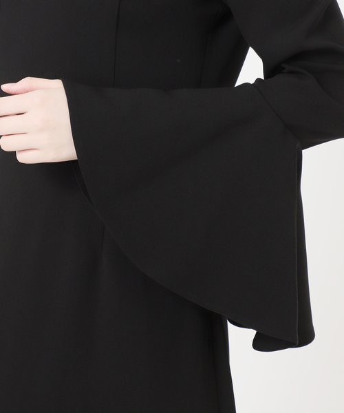 Room no.8（ルームエイト）の「ROOM NO.8 BLACK （ルームエイトブラック）BELLSLEEVE ドレス  BR8O-234-1455（ワンピース・レディース・ブラック・FREE）」の14枚目の写真