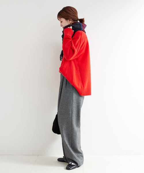 B.C STOCK(ベーセーストック)の「MOON/ムーン 別注 チェックストール(マフラー・レディース・ブルー/グリーン/ブラック/グレー/チャコールグレー・FREE)」の13枚目の写真