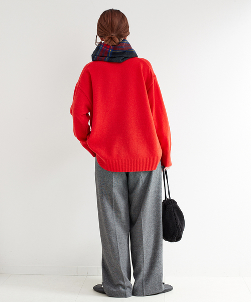 B.C STOCK(ベーセーストック)の「MOON/ムーン 別注 チェックストール(マフラー・レディース・ブルー/グリーン/ブラック/グレー/チャコールグレー・FREE)」の14枚目の写真