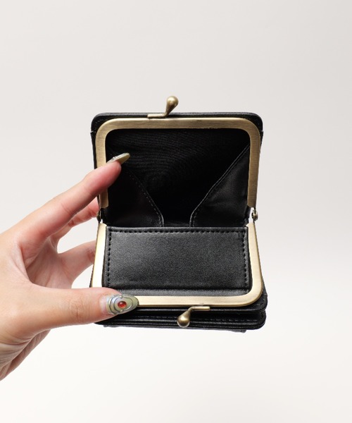 セール】Rename PU がま口 アンティーク ウォレット ミニ財布