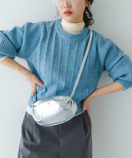 RODE SKO（ロデスコ）の「ハートスタッズミニショルダーバッグ（ショルダーバッグ・レディース・シルバー/ブラック・ONE）」の7枚目の写真