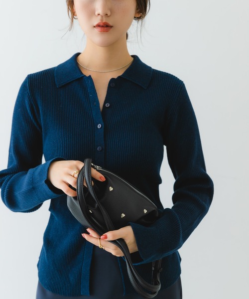 RODE SKO（ロデスコ）の「ハートスタッズミニショルダーバッグ（ショルダーバッグ・レディース・シルバー/ブラック・ONE）」の21枚目の写真