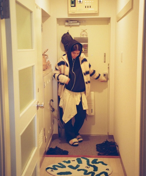 透明な空気のチェックジップニット（ニット/セーター）｜PAMM（パム