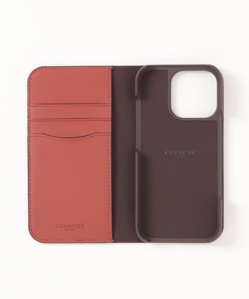 COACH(コーチ)の「IPHONE 16 PRO フォリオ・シグネチャー キャンバス(スマホケース/カバー・メンズ・ベージュ系その他・ONE)」の3枚目の写真